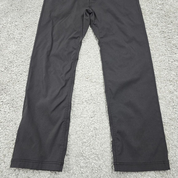 Prana Brion Pants Men 32 (Fits 32x28.5) Gray Slim Straight Outdoors Hiking - Picture 2 of 13